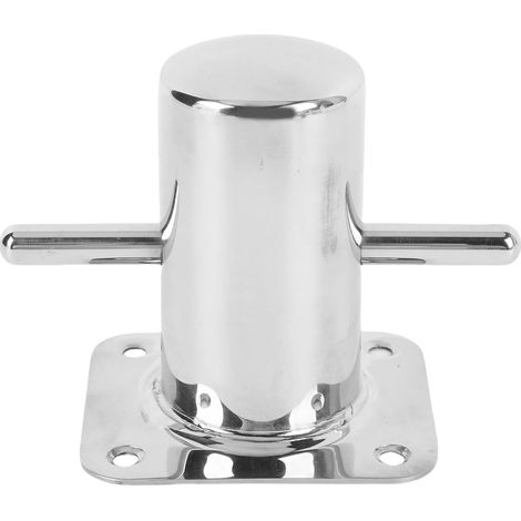 Taquet de quai en acier inoxydable 316, finition miroir 100 x 80 x 90 mm, pour bateau, yacht, kayak, marina, remplacement ¨quipement amarrage, usage ext¨rieur, fixation stable, supports standards (1/5)