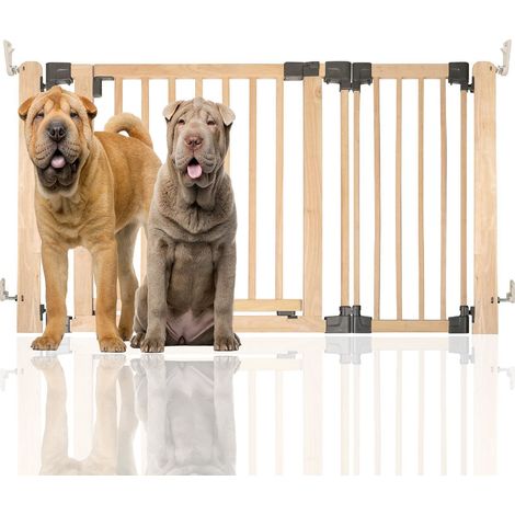 Bettacare Barrière En Bois Multi-panneaux, Barrière Pour Chiens Et Chiots, 136cm De Largeur X 76cm De Hauteur, Bois (1/5)