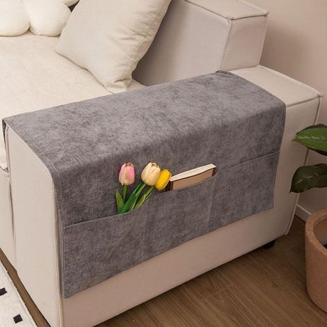 (dunkelgrau) Sofa-Armlehnen mit weichen, pflegeleichten Polyester-Schutzbezügen (1/5)