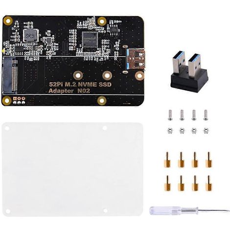 M2 NVMe SSD-Speichererweiterung für Raspberry Pi 4 M2 NVMe Solid Disk Adapter
