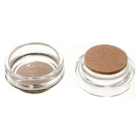 One Stop DIY Lot de 4 patins de protection de sol transparents avec patins en feutre 45 mm