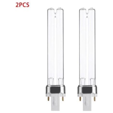 2er-Pack G23 9W Ersatz-UV-Lampe für Aquariensterilisator [ZHE] (1/5)