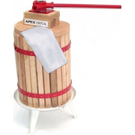 Obstpresse mit 2 Presstuch 24L Maischepresse 56322 Weinpresse Apfelpresse Frucht (1/4)