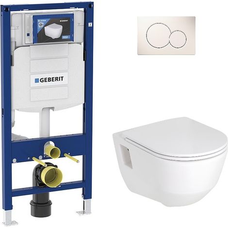 Pack Bati support Geberit et Combi-Pack Laufen PRO WC suspendu sans bord de rincage (1/5)