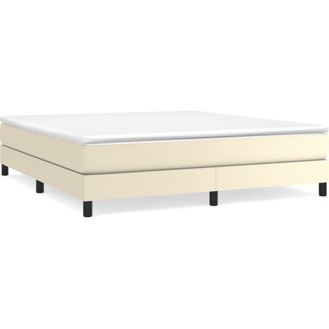 Maison Exclusive - Boxspringbett mit Matratze Creme 180x200 cm Ku