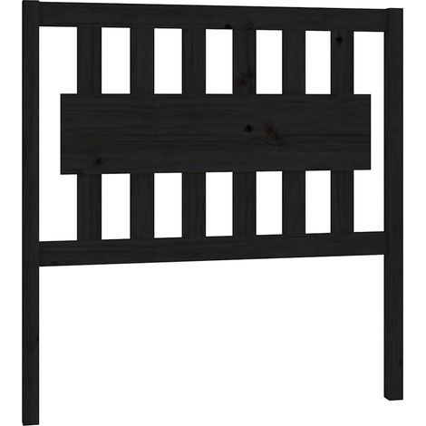 Maison Exclusive - Cabecero de cama madera maciza de pino negro 9 (1/5)