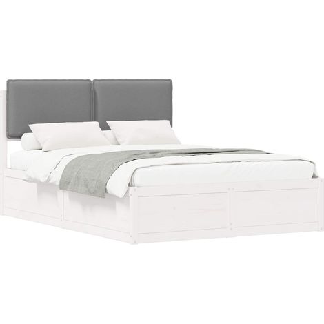 Maison Exclusive - Estructura de Cama con Cabecera Tapizada Gris