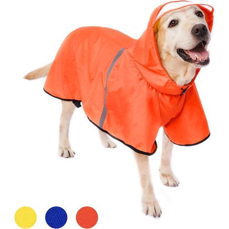 Imperméable pour chien, grand animal de compagnie, manteau imperméable, veste de pluie (1/5)