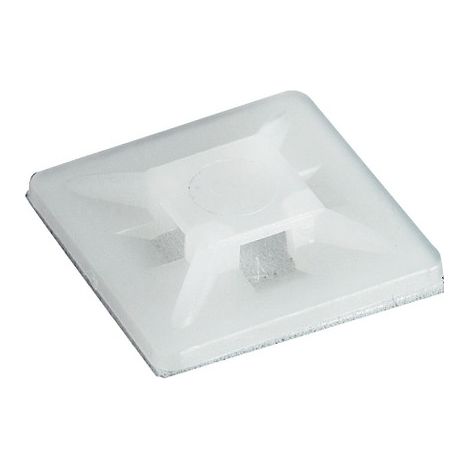 Klebesockel für Flansche 21x21mm WEISS