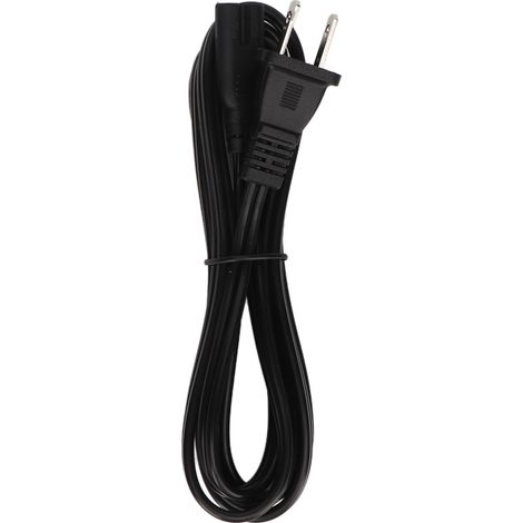 Câble d'alimentation mâle Nema 5 15P vers femelle IEC320 C7, 6.3ft, gaine PVC ignifuge isolée, prise US 125-250V (1/5)