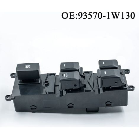 93570-1W130 Interrupteur principal de régulateur de vitre de voiture Kia, bouton de commande de vitre électrique, contrôle la montée et la descente de toutes les vitres électriques du véhicule.