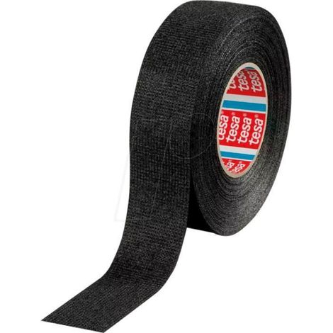 Ruban Adhésif Pour Faisceaux De Câbles - Non Tissé PET - Insonorisant - Flexible - Noir - 25 mm x 10 m
