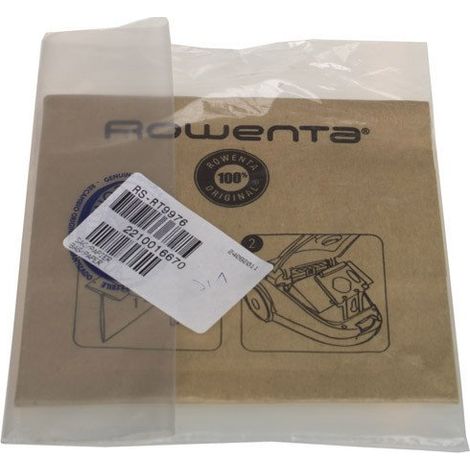 Sac papier pour aspirateur sachet de 1 sac Rowenta RS-RT9976