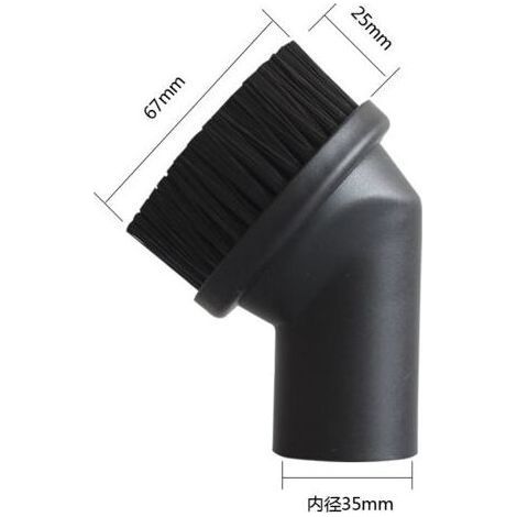 Pack de brosses rondes pour aspirateur, diamètre intérieur 35 mm/1,38 pouce, brosse à poussière ronde, accessoires pour aspirateur pour nettoyer les interstices du canapé (1/4)