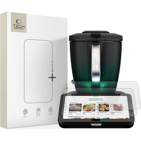 Gehärtetes Glas Tech-Protect Glass Fit+ 2er-Pack Thermomix TM7 Klar (1/5)