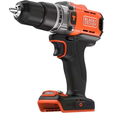 BLACK+DECKER - Perceuse à percussion sans fil 18V, sans batterie ni chargeur BCD383XN-XJ