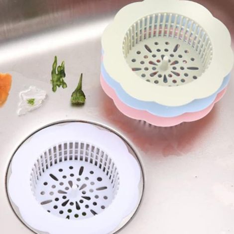 1 Filtre de vidange,Plastique PP,Forme fleur,Vert,10,6x3 cm,Cuisine Salle de bain (1/5)