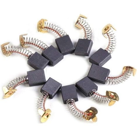 10 Pièces Balais De Charbon - 6 X 16 X 18 Mm - Pour Moteur Électrique - Outils Rotatifs Et Meuleuses (1/5)