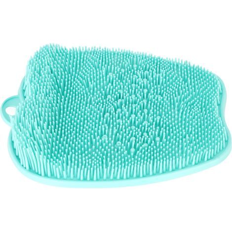Nettoyant pour pieds de douche avec ventouses, massage profond et circulation sanguine, en silicone souple vert. (1/5)