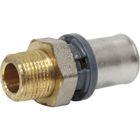 Raccord multicouche à sertir TH - Droit Mâle 3/8" (12/17) - Ø16x2,0 - Arcanaute (1/4)