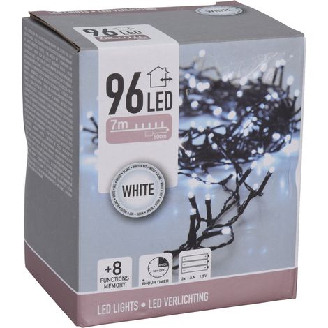 Lichterkette edm 96 LED kaltweiß 7 5 Meter lang (1/2)