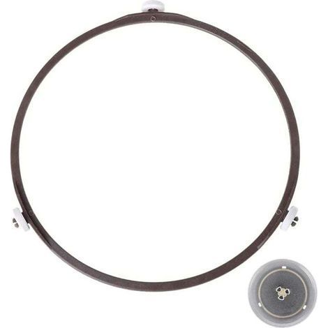 Universelle 22-cm-Drehtellerhalterung, drehbarer Mikrowellen-Drehtellerring für universelle Glashalterung mit 22 cm Durchmesser (Braun) (1/5)
