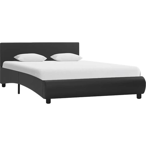 Estructura de cama con LED de cuero sintético negro 120x200 cm vidaXL (1/5)