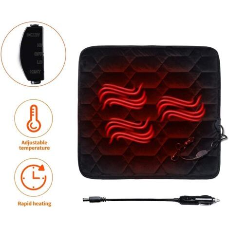 Coussin chauffant 12 V avec régulateur de température, siège chauffant rapide pour voiture (1/3)
