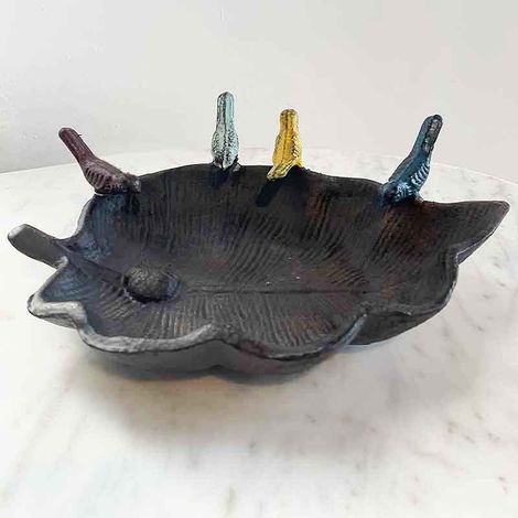 Mangeoire feuille gourmande 23x18x7cm (1/4)