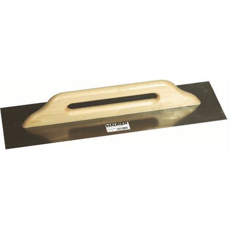 FRATTONE IN ACCIAIO 480X140MM-  MANICO LEGNO IMPUGNATURA 2 MANI-MAURER