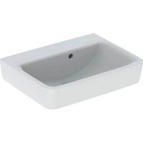 Geberit Renova Plan, Handwaschbecken, 50x38 cm, ohne Hahnloch,
