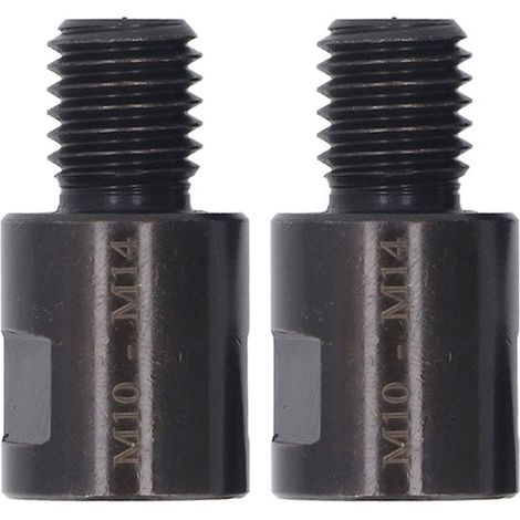 Adaptateur pour Meuleuse D'Angle M10 Vers M14, 2Pcs Adaptateur pour Meuleuse D'Angle M10-M14 en Acier Crv, Connecteur D'Interface de Conversion D'Arbre de Meuleuse Femelle À Mâle (1/5)