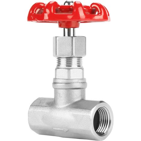 Vanne d'arrêt interne filetée en acier inoxydable 304 DN15 (1/4)