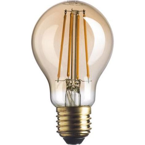 Ampoule E27 Standard LED 7W 2500K Verre Ambré – Filament Droit Style Vintage