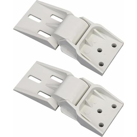 2 Stück Gefrierschrank-Scharniere, 3-Loch Scharniere für kleine Gefrierschränke, 0–90° Öffnungswinkel, geeignet für verschiedene Gefrierschränke und Küchenschränke (1/5)