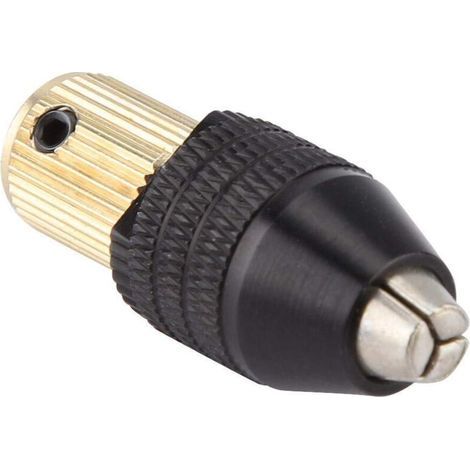 Mini Mandrin Auto-serrant, Mini Mandrin de Perceuse à Perceuse Électrique Capacité de Serrage 0,3 à 3,4 mm (2.35MM Trou), Accessoires de Mini Perceuse Électrique Collet, pour Arbre de Moteur (1/5)