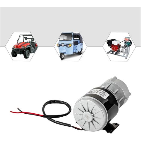 Senderpick – Moteur électrique 12V 250W – Vitesse 2750 tr/min – Boîtier en fer et cuivre – Pour vélos et scooters électriques