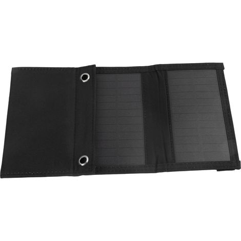 Tragbares 5V 10W Solarpanel mit USB-Ladegerät, wasserdicht, faltbar, aus Nylon, 4-teilig, Outdoor-Stromgenerator für Wandern und Camping (1/5)