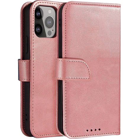 Étui magnétique à rabat pour Samsung Galaxy S25 - Rose (1/5)