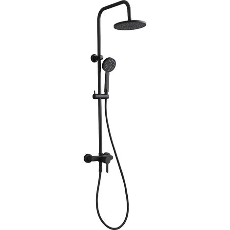 Essebagno Colonne de douche mécanique Delice spéciale rénovation noir mat