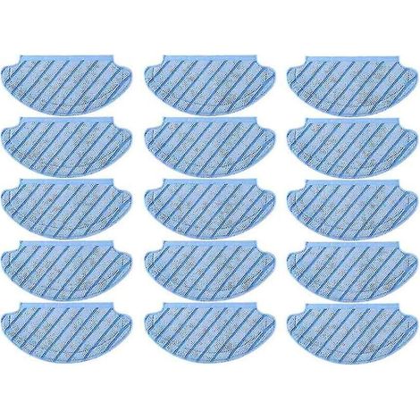 Lot de 15 tampons de nettoyage en microfibre pour aspirateur Deebot Ozmo 920 950 T8max N8pro (1/3)