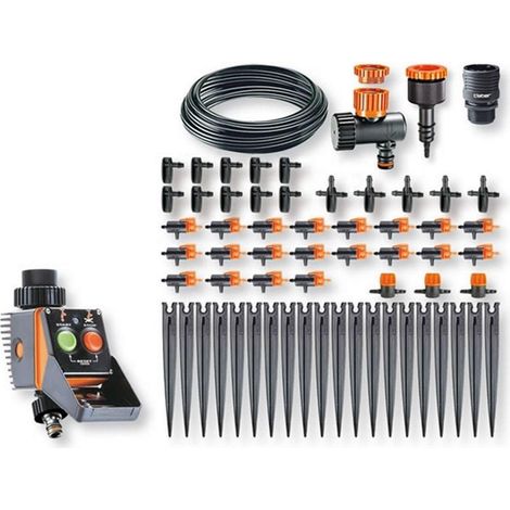 CLABER 90763 IRRIGAZIONE A GOCCIA KIT DA 20 VASI + THIMER ESPANDIBILE (1/2)