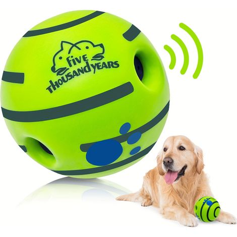 Jouet interactif pour chien : Balle roulante couineuse — Un gadget pour divertir votre chien en toute autonomie