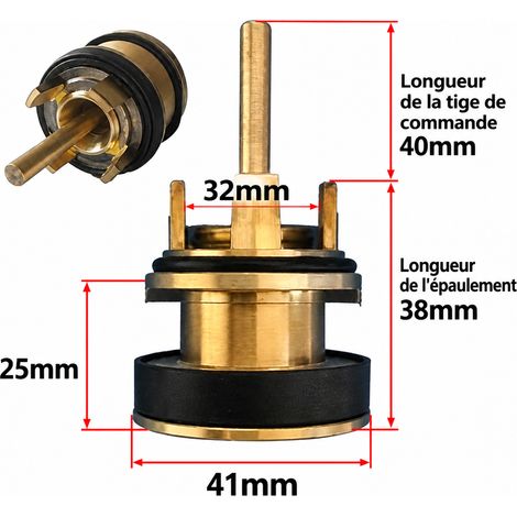 Cartouche Valve Chasse d'Eau WC Turque Modèle 2 Cartouche de Valve Type A n° 2 1 × 1 × 1 cm 1 g – Livraison gratuite