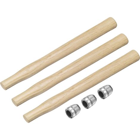Massue 15.4" Manches De Remplacement En Bois Pour Marteau Avec Cales Rondes Pour Tête Ronde Octogonale De 2lb Charpente Menuiserie Construction Bricolage Outils De Massue Et Hache (1/5)
