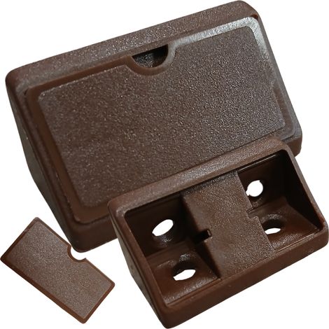 Staffa angolare per mobili 43x20x20 staffa komandorek con aletta marrone noce (13) 100 pezzi (1/5)