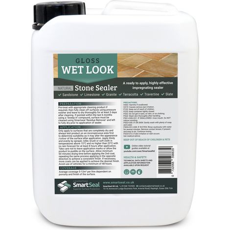 Sandstone/Natural Stone Sealer - Wet Look - 5 Litre