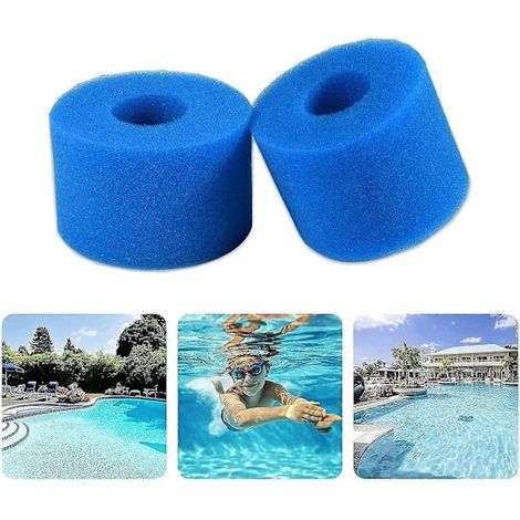 2 éponges filtrantes de type A, cartouche filtrante Intex pour piscine, dimensions 93 x 30 x 102 mm- (1/5)