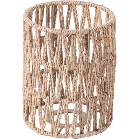 1 handgefertigter Hängelampenschirm im Bohème-Stil, gewebte Deckendekoration, 11,5 x 15 cm, 25,4 cm (1/5)