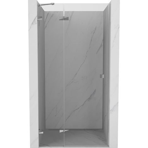 Mexen Lunar puerta de ducha abatible izquierda 80 cm, transparente, cromo - 834-080-000-01-00-L (1/5)